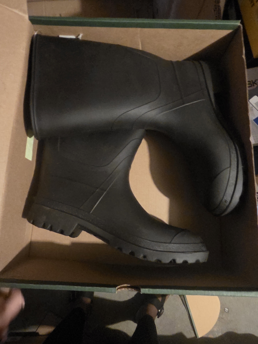 Kamik Men's Black Waterproof Rubber Rain Boots